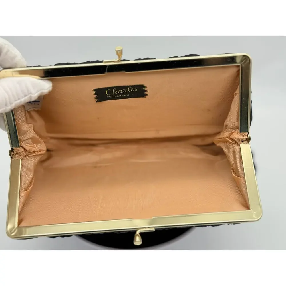 Vintage 1960s HL USA Harry Levine Clutch Kisslock Mid-Century Evening Bag